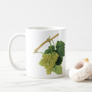White Wine Grapes on the Vine, Vintage Food Fruit Coffee Mug