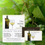 White Wine & Grapes, Wine Bar/Winery Advertising Flyer<br><div class="desc">White Wine & Grapes,  Wine Bar/Winery Advertising Flyers By The Business Card Store.</div>