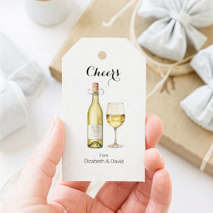 White Wine Lover Cheers to You Gift Tags