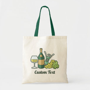 White Wine Tote Bag