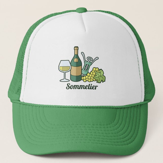 White Wine Trucker Hat (Front)