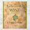 White Wine Vintage Look Personalised Bottle Label