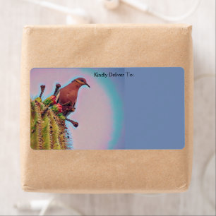 White Winged Dove Saguaro Cactus Digital Art