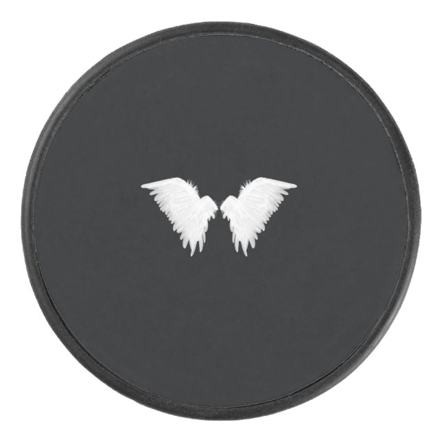White Wings Hockey Puck (Front)