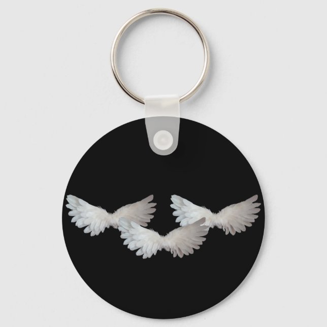 White Wings Keychain (Front)
