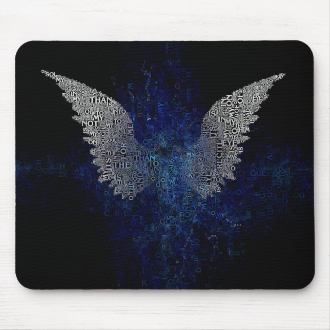 White wings mouse mat (Front)