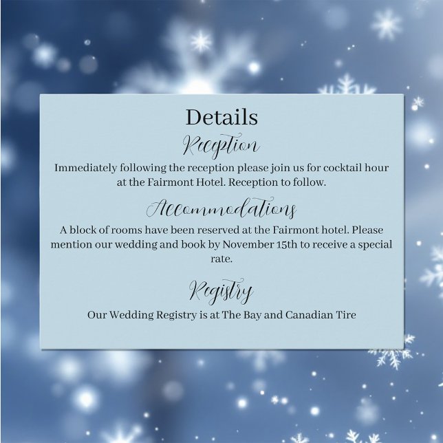 White Winter Dragon Snowflakes Blue Enclosure Card (Creator Uploaded)