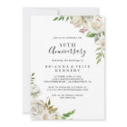 White Winter Peony Floral 50th Wedding Anniversary