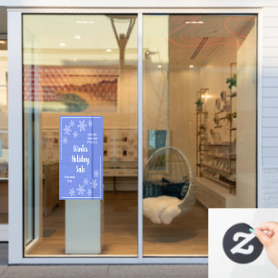 White Winter Snowflakes Window Cling