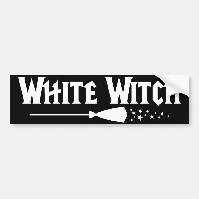 White Witch Bumper Sticker (Front)