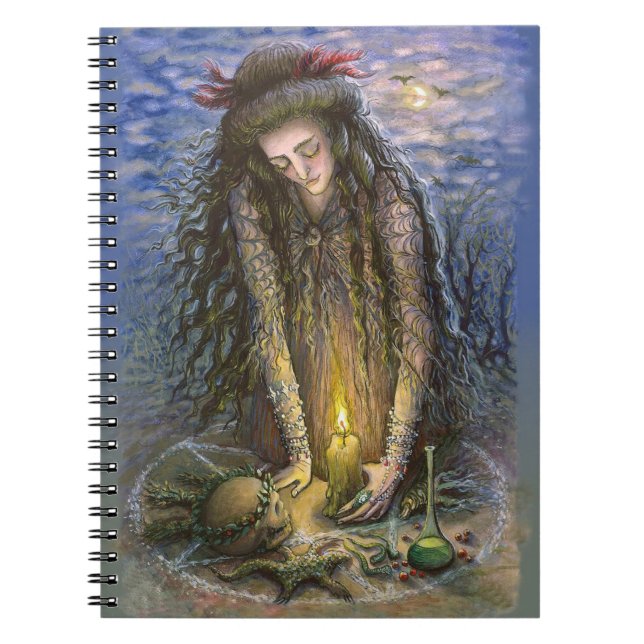 White Witch Ritual  Notebook (Front)