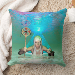 White Witch Throw Pillow