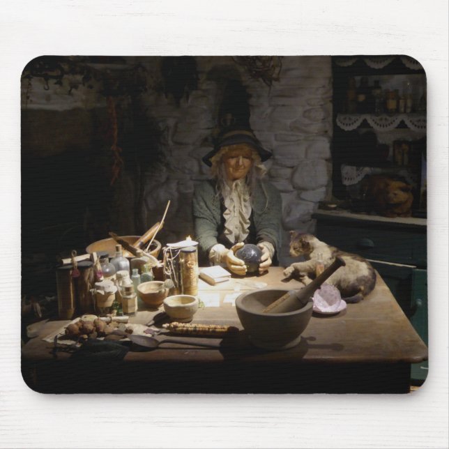 White Witch's Kitchen Museum, Witchcraft & MAGICK Mouse Mat (Front)