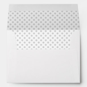 White with Grey Polka Dots - Envelope