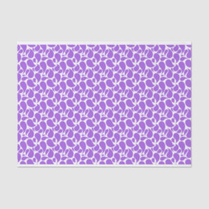 WHITE WITH LAVENDER PAISLEY PATTERNS TISSUE PAPER