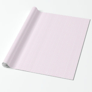 White with Pink Polka Dot Wrapping Paper