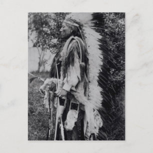 White Wolf, a Comanche Chief, c.1891-98 Postcard