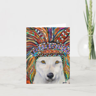 White Wolf Art Card