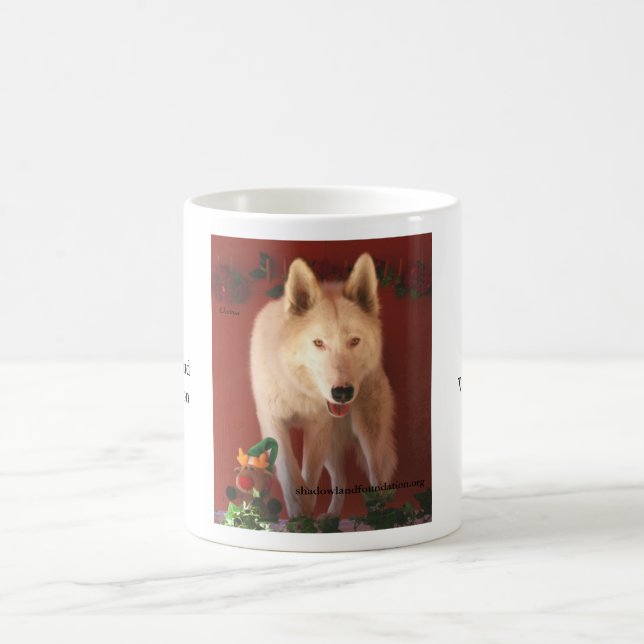 White Wolf Christmas Mug (Center)