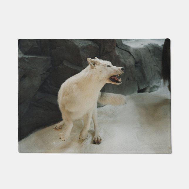 White Wolf Doormat (Front)