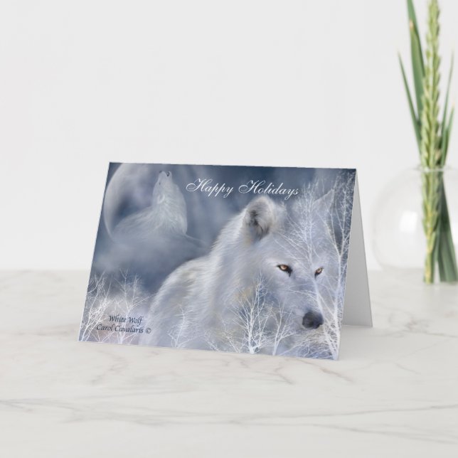 White Wolf Holiday ArtCard Card (Front)