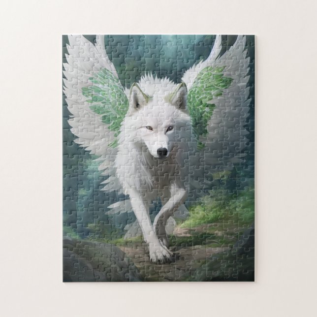 White Wolf Jigsaw Puzzle (Vertical)