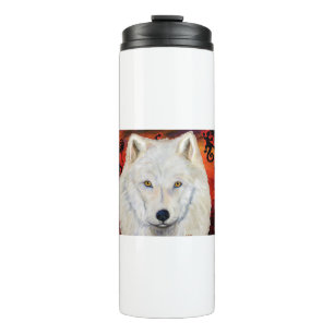 White Wolf Kokopelli Thermal Tumbler