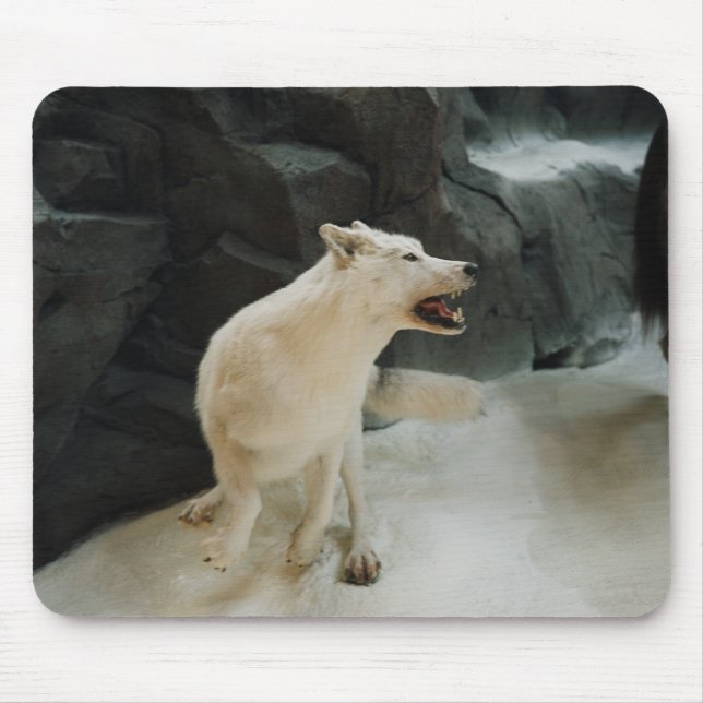 White Wolf Mouse Mat (Front)