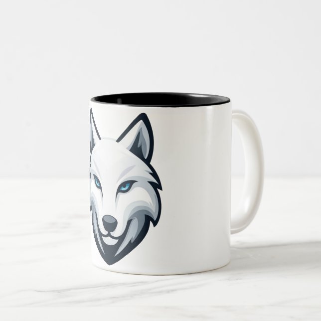 White Wolf Mug (Front Right)