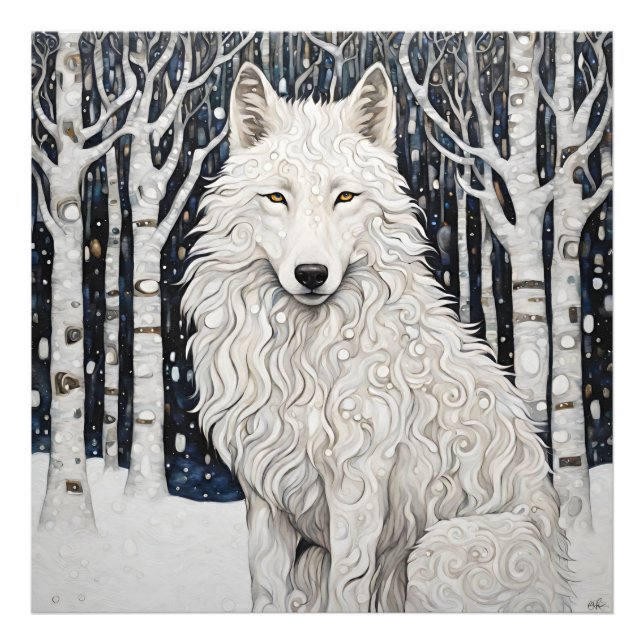 White Wolf Photo Print (Front)