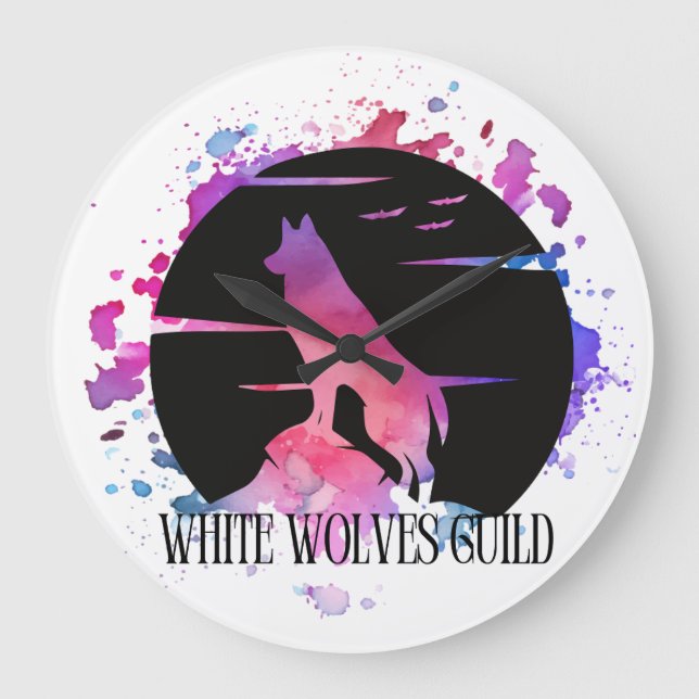 White Wolves Guild Clock (Front)