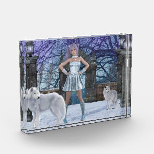 White Wolves Photo Block