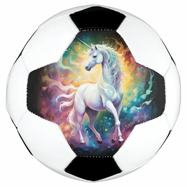 White Wonder: The Spectral White Unicorn Football (Front)