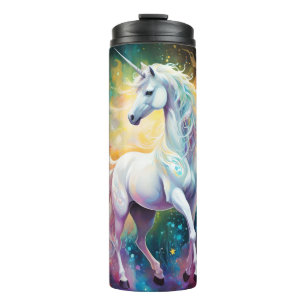 White Wonder: The Spectral White Unicorn Thermal Tumbler