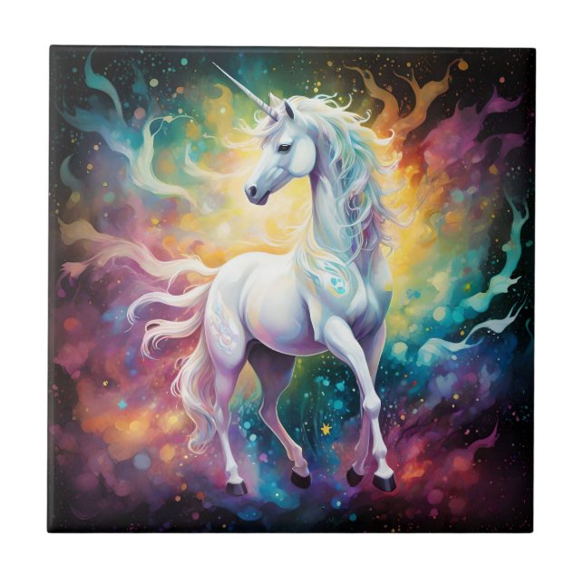 White Wonder: The White Spectral Unicorn, Tile (Front)