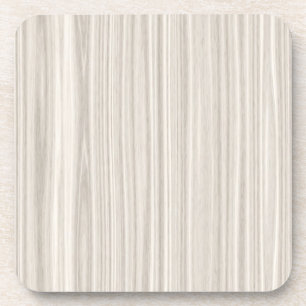 White Wood Grain Coaster