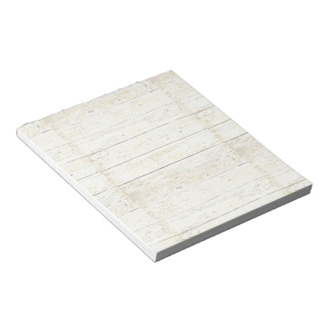 White wood notepad (Angled)