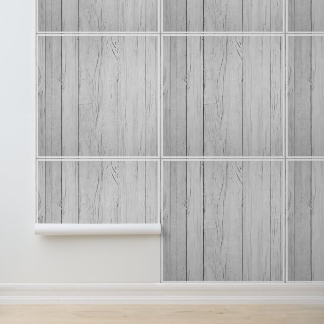 White Wood Rustic Beach Tiles Pattern Black White Wallpaper (Application)