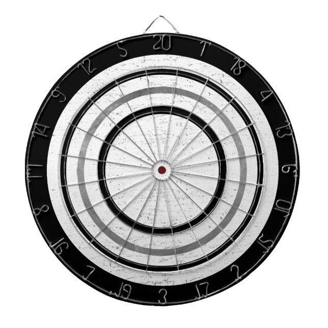 White Wood Texture Custom Dart Board (Front)