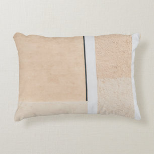 White wooden framed glass window decorative cushion