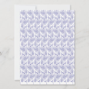 White wrapping paper with a subtle, repeating patt invitation