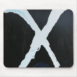WHITE X MOUSE MAT