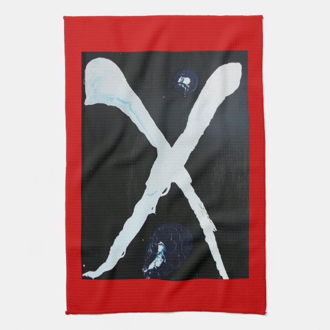 WHITE X TEA TOWEL (Vertical)