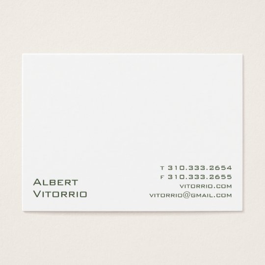 White XI Business Card