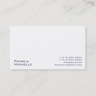 White XXI bw Business Card