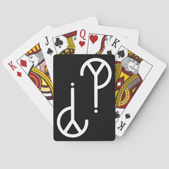 White Y? Symbol Playing Cards (Back)