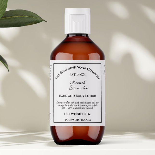 White Year Established Cosmetics Bottle Label (Creator Uploaded)