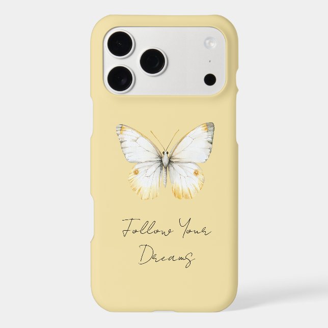 White Yellow Butterfly (Back)