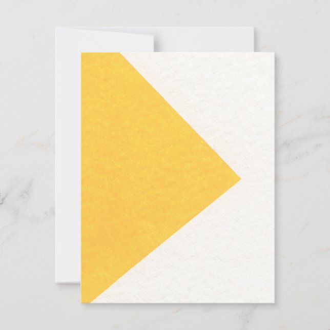 White / Yellow Colour Block Pattern Card (Front)