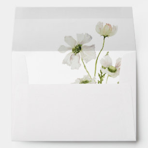 White & Yellow Floral 3 Envelope